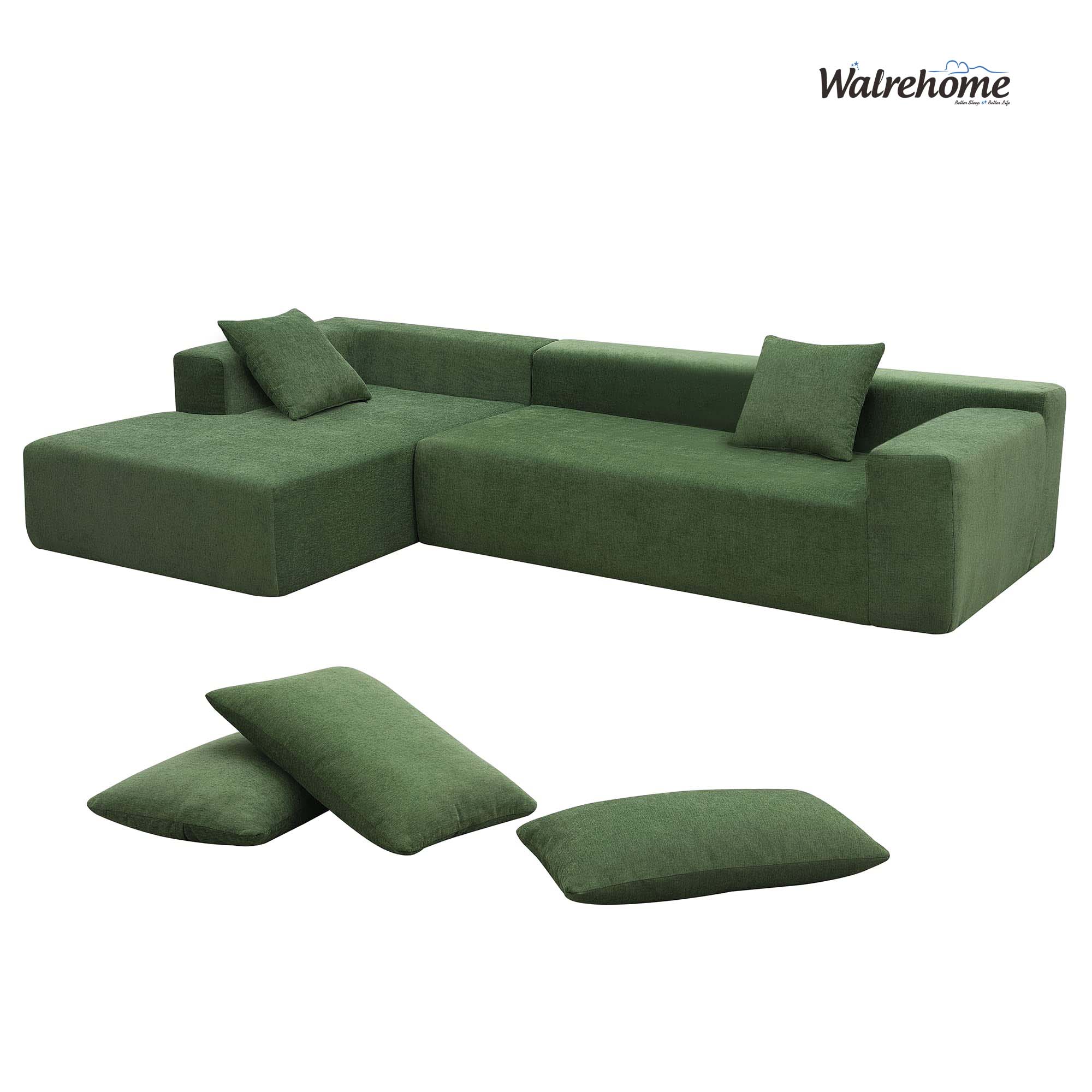 WSF03 Roll Over Packing Pocket Coil Living Sofa